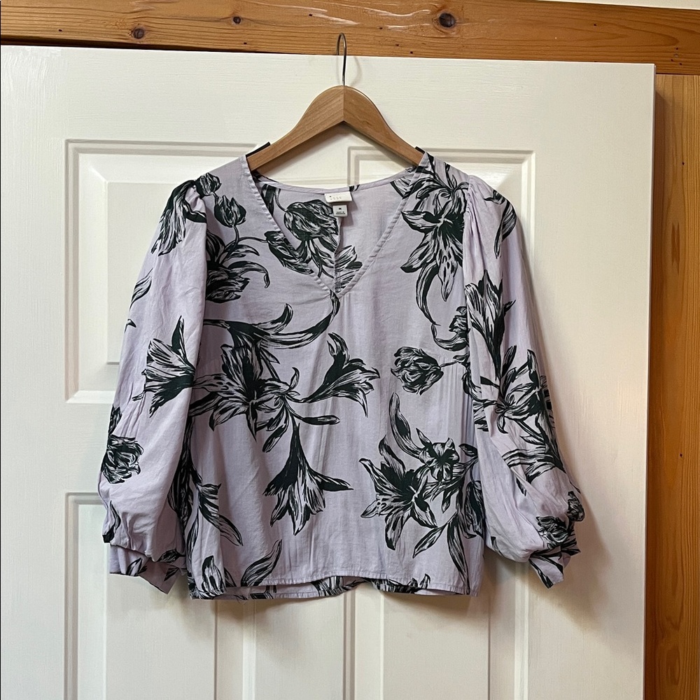 A New Day - Floral Print Women's Top